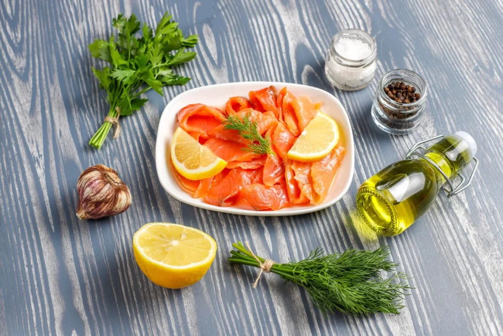fresh smoked salmon slices 114579 11411